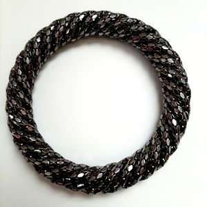 Trendy Gunmetal Roll-On Bracelet